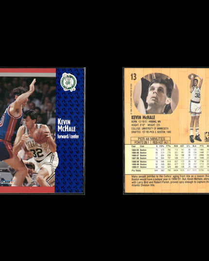 Kevin McHale Boston Celtics Basketball 4-Card Lot NBA Hoops EX