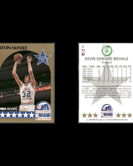 Kevin McHale Boston Celtics Basketball 4-Card Lot NBA Hoops EX
