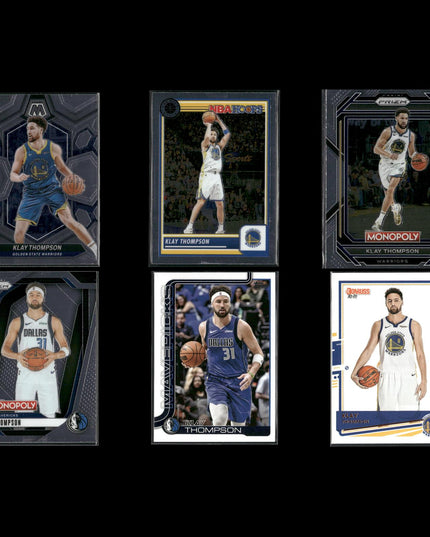 Klay Thompson Golden State Warriors Basketball 6-Card Lot Panini EX