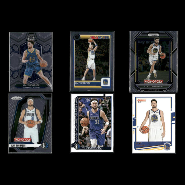 Klay Thompson Golden State Warriors Basketball 6-Card Lot Panini EX