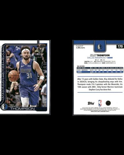 Klay Thompson Golden State Warriors Basketball 6-Card Lot Panini EX