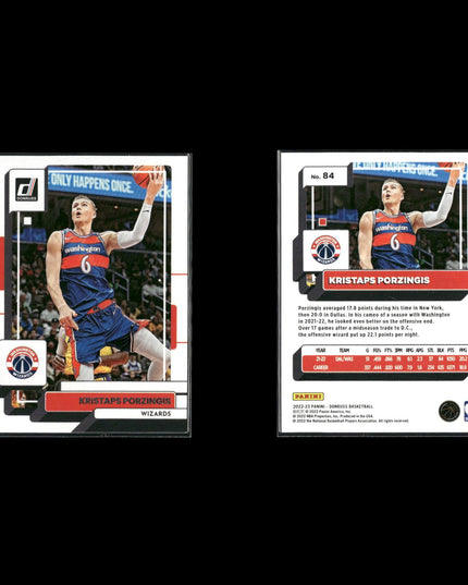 Kristaps Porzingis New York Knicks Basketball 4-Card Lot Panini EX