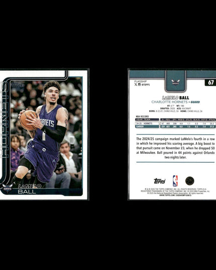 LaMelo Ball Charlotte Hornets Basketball 7-Card Lot Panini EX