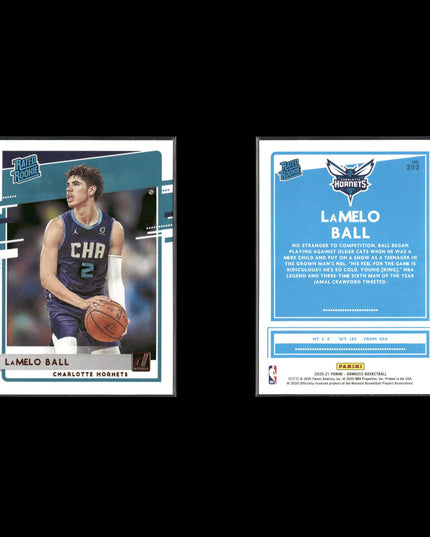 LaMelo Ball Charlotte Hornets Basketball 7-Card Lot Panini EX
