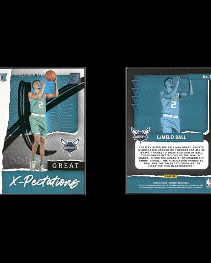 LaMelo Ball Charlotte Hornets Basketball 7-Card Lot Panini EX