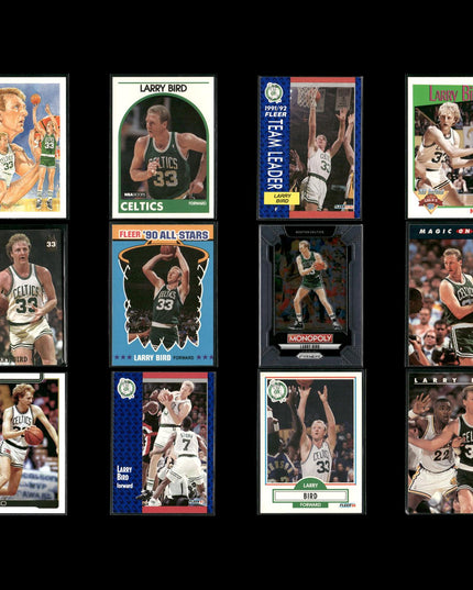 Larry Bird Boston Celtics Basketball 12-Card Lot NBA Hoops EX