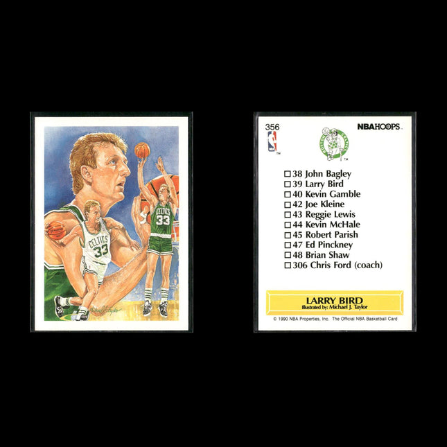 Larry Bird Boston Celtics Basketball 12-Card Lot NBA Hoops EX