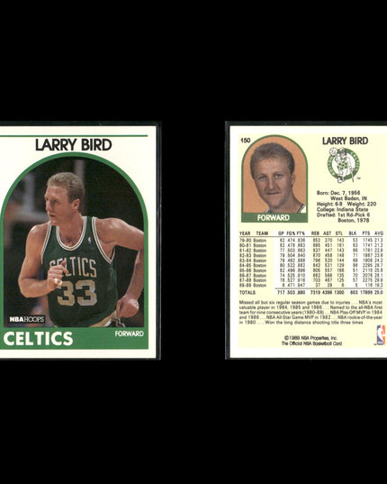 Larry Bird Boston Celtics Basketball 12-Card Lot NBA Hoops EX