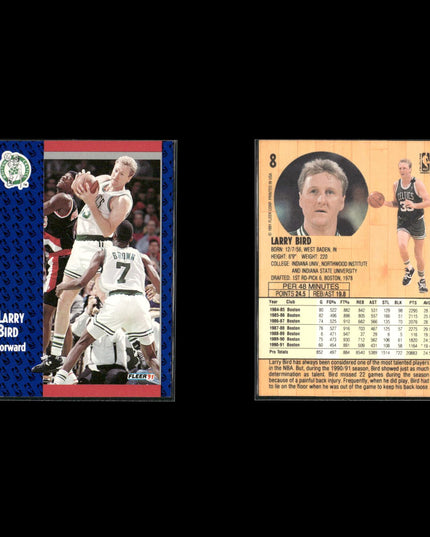Larry Bird Boston Celtics Basketball 12-Card Lot NBA Hoops EX