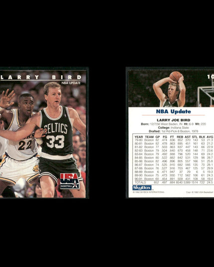 Larry Bird Boston Celtics Basketball 12-Card Lot NBA Hoops EX