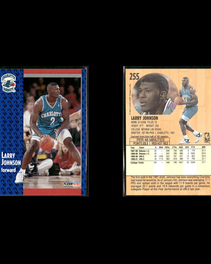 Larry Johnson Charlotte Hornets Basketball 6-Card Lot NBA Hoops EX