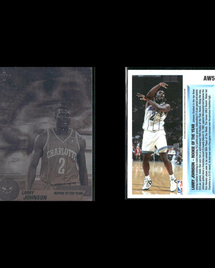 Larry Johnson Charlotte Hornets Basketball 6-Card Lot NBA Hoops EX