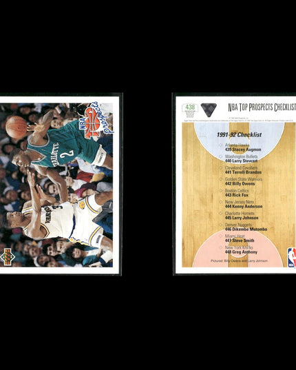 Larry Johnson Charlotte Hornets Basketball 6-Card Lot NBA Hoops EX
