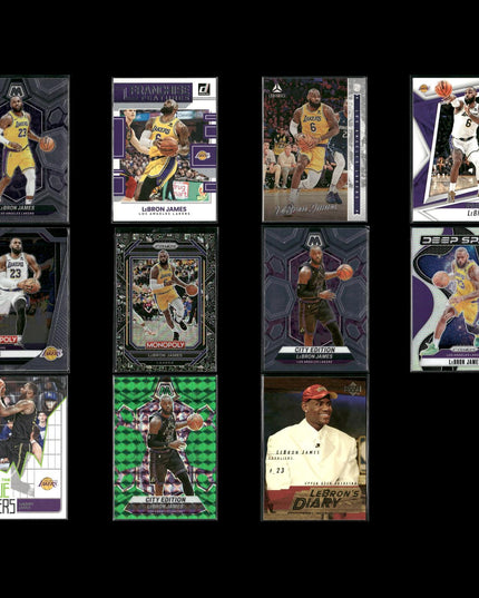 Lebron James Cleveland Cavaliers Basketball 11-Card Lot Panini EX
