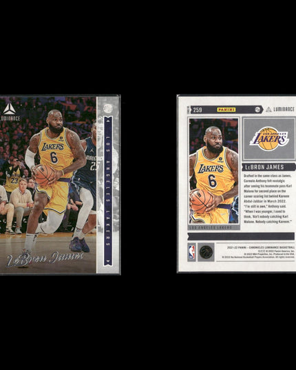 Lebron James Cleveland Cavaliers Basketball 11-Card Lot Panini EX