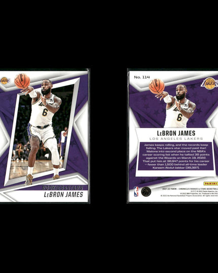 Lebron James Cleveland Cavaliers Basketball 11-Card Lot Panini EX