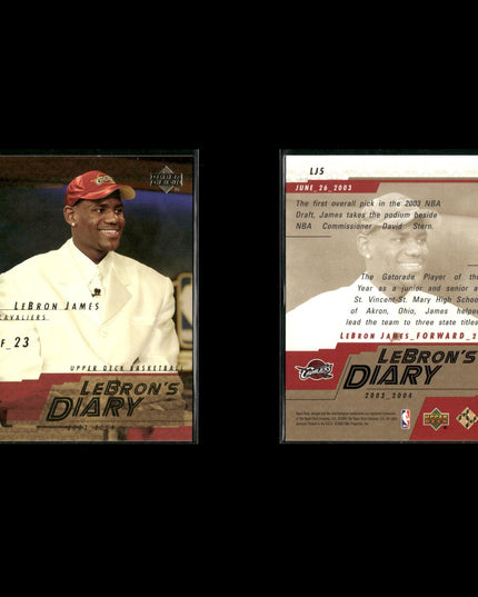 Lebron James Cleveland Cavaliers Basketball 11-Card Lot Panini EX