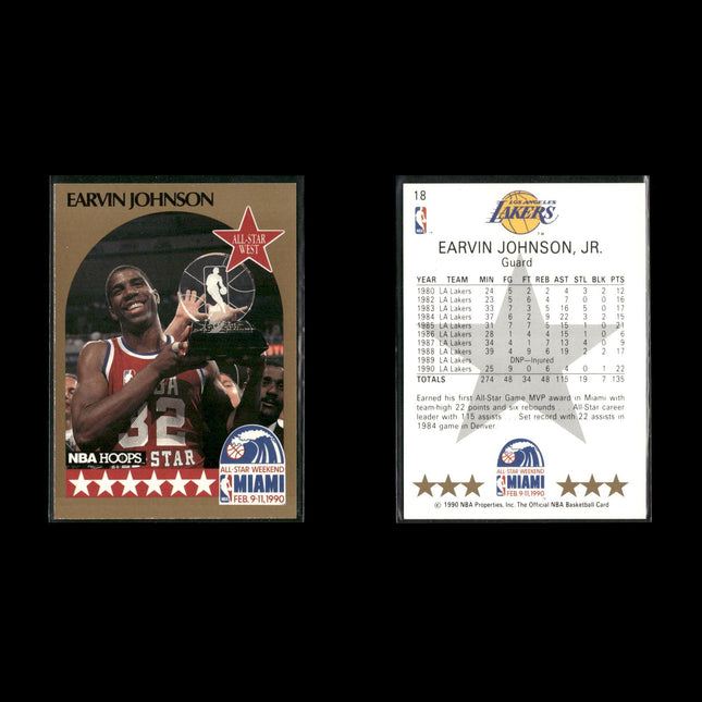 Magic Johnson Los Angeles Lakers Basketball 12-Card Lot NBA Hoops EX