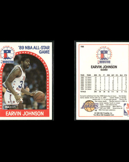Magic Johnson Los Angeles Lakers Basketball 12-Card Lot NBA Hoops EX