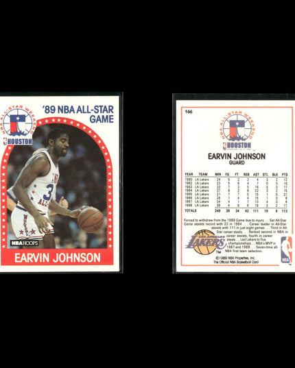 Magic Johnson Los Angeles Lakers Basketball 12-Card Lot NBA Hoops EX