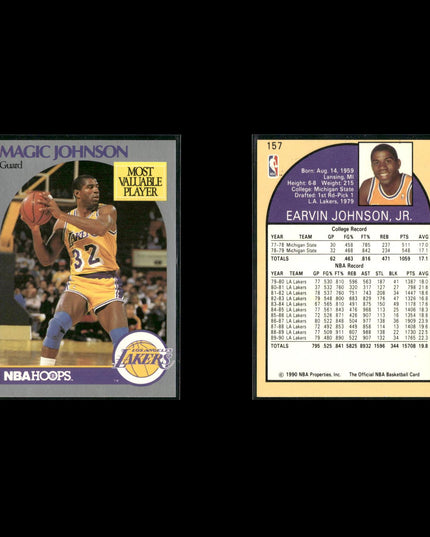 Magic Johnson Los Angeles Lakers Basketball 12-Card Lot NBA Hoops EX