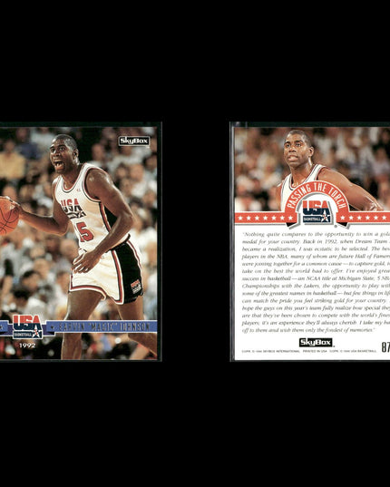 Magic Johnson Los Angeles Lakers Basketball 8-Card Lot NBA Hoops EX
