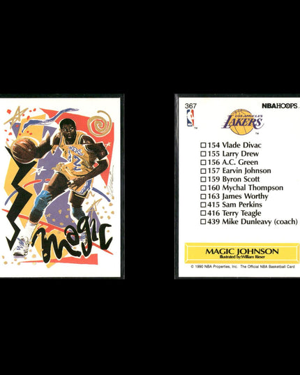 Magic Johnson Los Angeles Lakers Basketball 8-Card Lot NBA Hoops EX