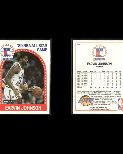 Magic Johnson Los Angeles Lakers Basketball 8-Card Lot NBA Hoops EX
