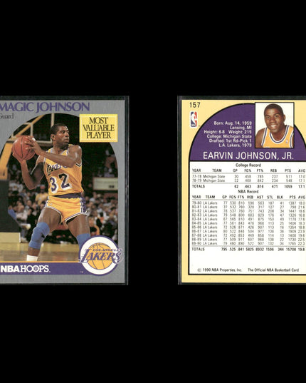 Magic Johnson Los Angeles Lakers Basketball 8-Card Lot NBA Hoops EX