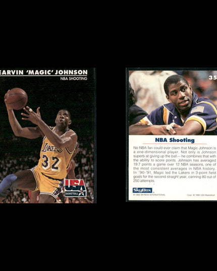 Magic Johnson Los Angeles Lakers Basketball 8-Card Lot NBA Hoops EX