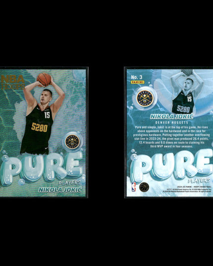 Nikola Jokic Denver Nuggets Basketball 8-Card Lot Panini EX