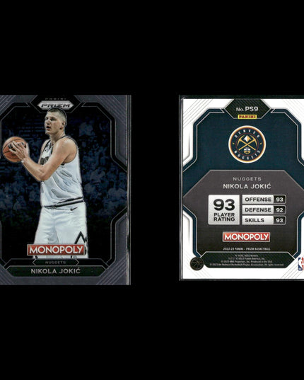 Nikola Jokic Denver Nuggets Basketball 8-Card Lot Panini EX