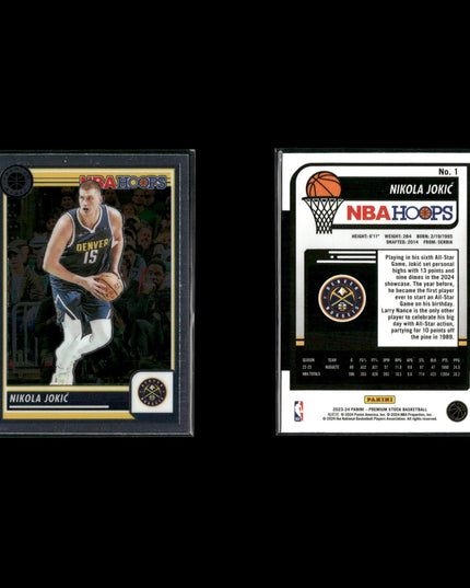 Nikola Jokic Denver Nuggets Basketball 8-Card Lot Panini EX