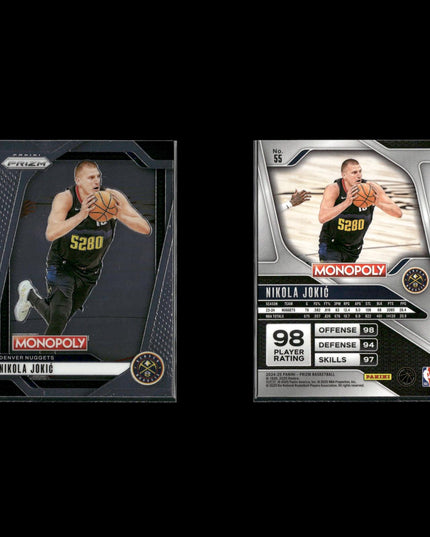 Nikola Jokic Denver Nuggets Basketball 8-Card Lot Panini EX