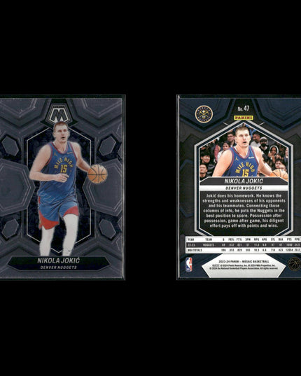 Nikola Jokic Denver Nuggets Basketball 8-Card Lot Panini EX