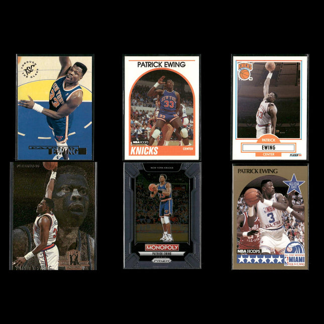 Patrick Ewing New York Knicks Basketball 6-Card Lot NBA Hoops EX