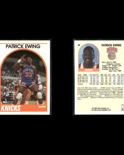 Patrick Ewing New York Knicks Basketball 6-Card Lot NBA Hoops EX