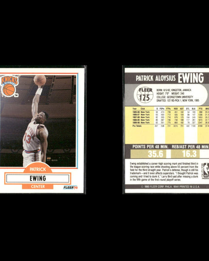 Patrick Ewing New York Knicks Basketball 6-Card Lot NBA Hoops EX