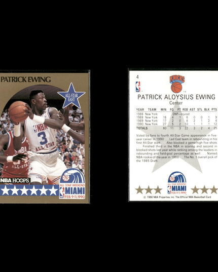 Patrick Ewing New York Knicks Basketball 6-Card Lot NBA Hoops EX
