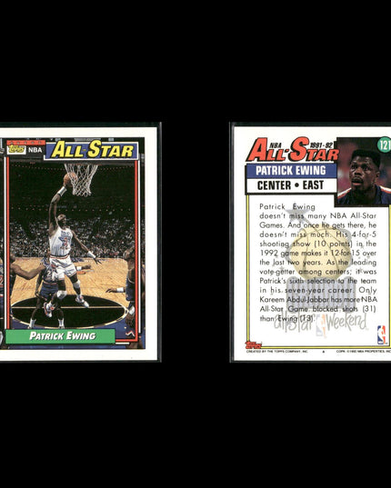 Patrick Ewing New York Knicks Basketball 23-Card Lot NBA Hoops EX