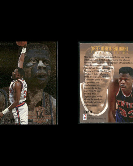 Patrick Ewing New York Knicks Basketball 23-Card Lot NBA Hoops EX
