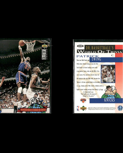 Patrick Ewing New York Knicks Basketball 23-Card Lot NBA Hoops EX