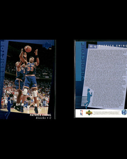 Patrick Ewing New York Knicks Basketball 23-Card Lot NBA Hoops EX