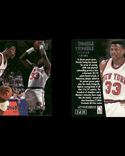Patrick Ewing New York Knicks Basketball 23-Card Lot NBA Hoops EX
