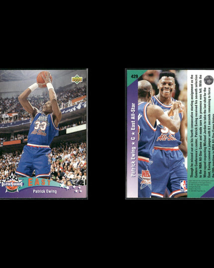 Patrick Ewing New York Knicks Basketball 23-Card Lot NBA Hoops EX