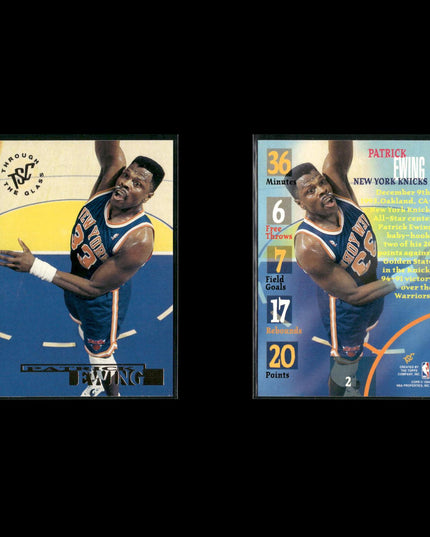 Patrick Ewing New York Knicks Basketball 23-Card Lot NBA Hoops EX