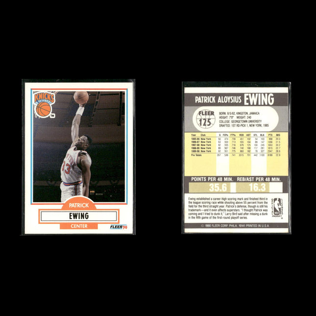 Patrick Ewing New York Knicks Basketball 7-Card Lot NBA Hoops EX