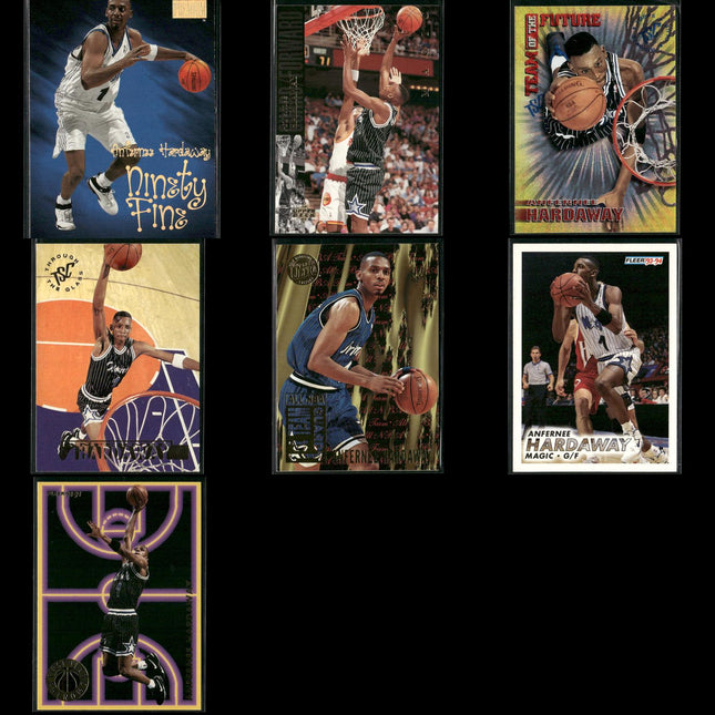 Penny Hardaway Orlando Magic Basketball 7-Card Lot Upper Deck EX