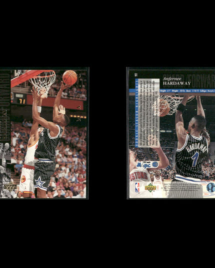 Penny Hardaway Orlando Magic Basketball 7-Card Lot Upper Deck EX