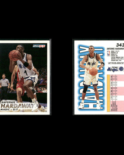 Penny Hardaway Orlando Magic Basketball 7-Card Lot Upper Deck EX